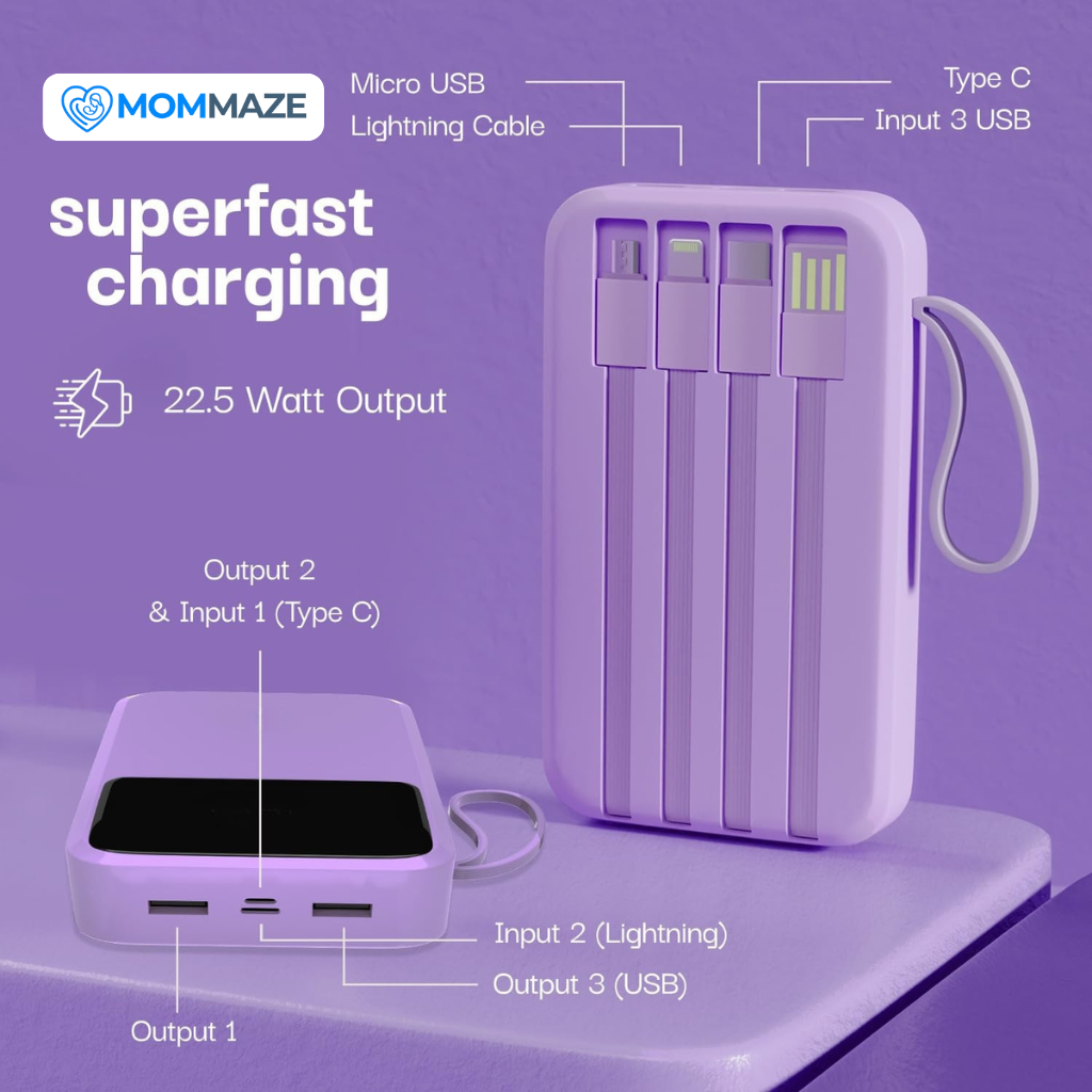 20000 mAh 22.5 W Compact Pocket Size Power Bank
