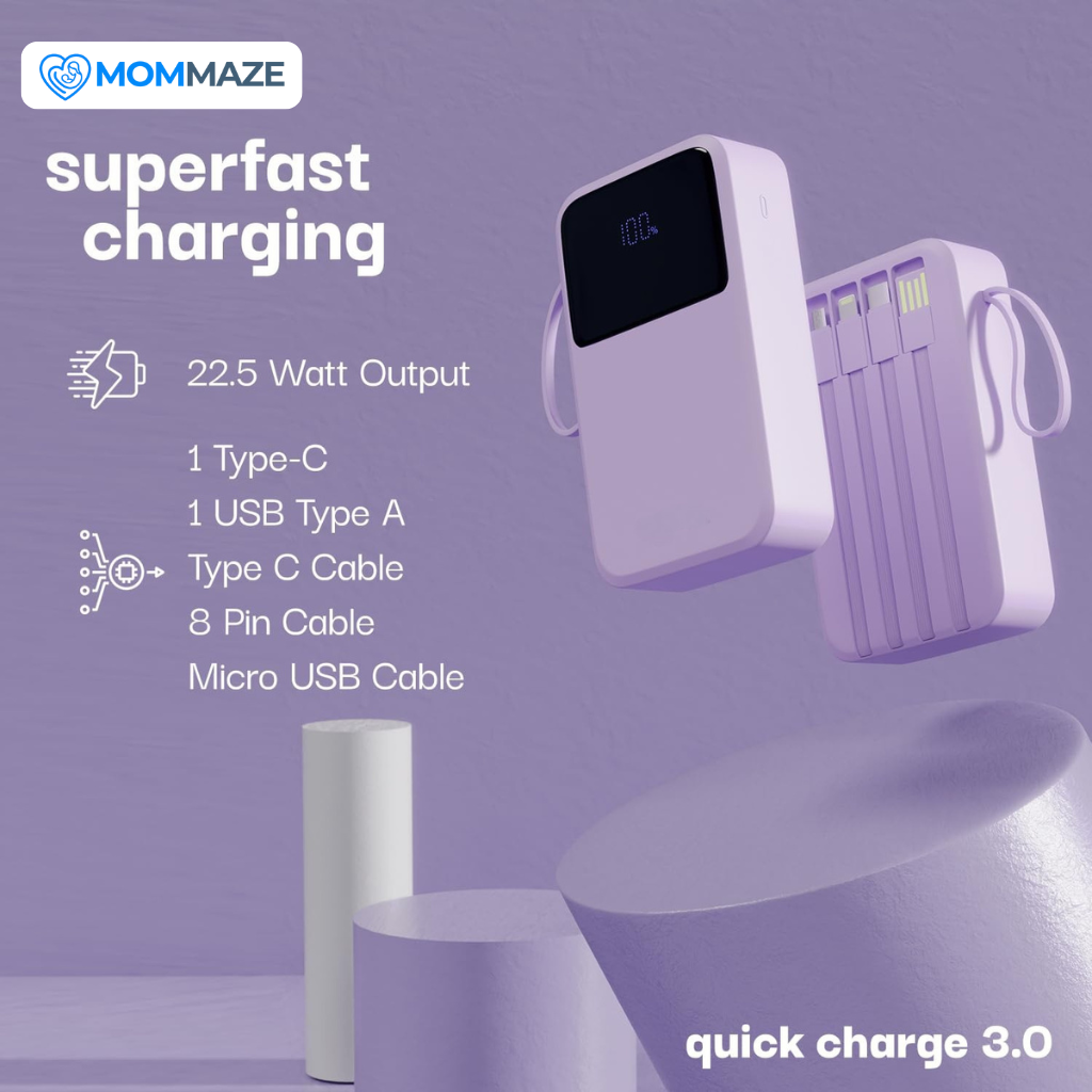 20000 mAh 22.5 W Compact Pocket Size Power Bank